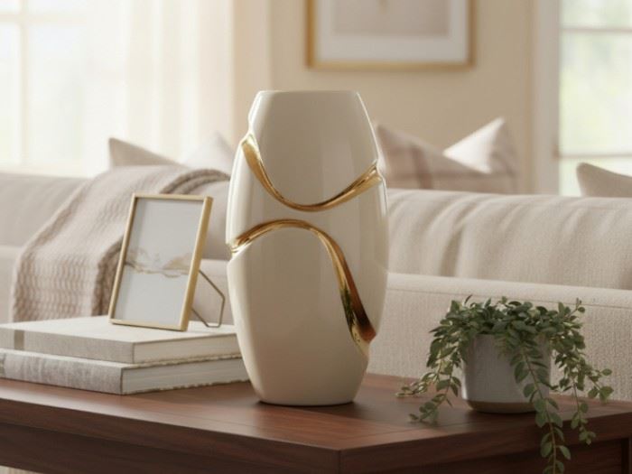 JARRA ONDA OURO 20x11.6x39.2CM