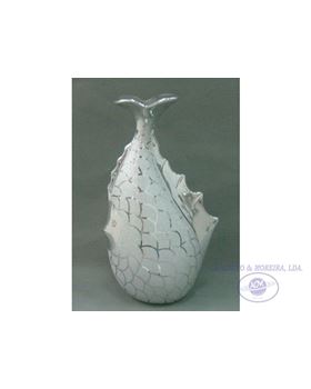 PEIXE JARRA ESCARMA PRATA 30X18CM