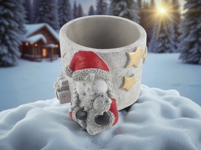 VASO PAI NATAL  19x14.5x11CM