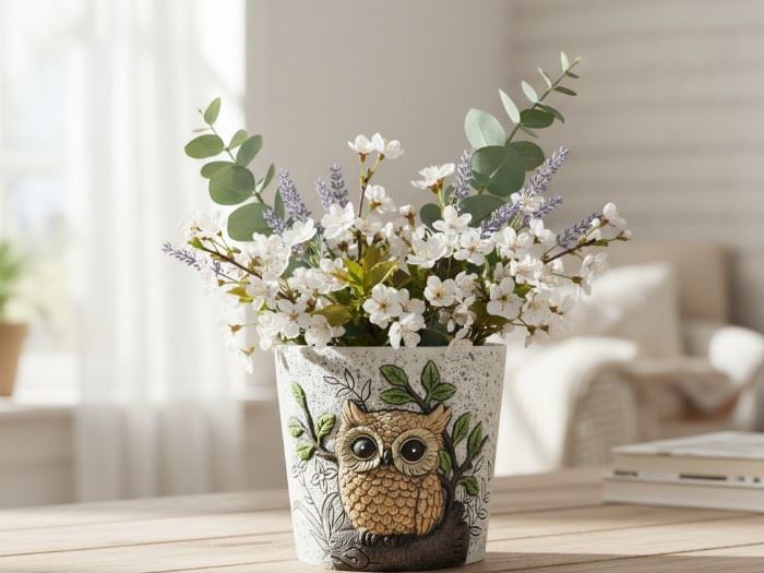 VASO COM MOCHO 17.6X17.6X15.6CM