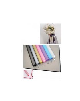 PACK 20 FOLHAS PAPEL PARA FLORES 58*58CM COM PRATA