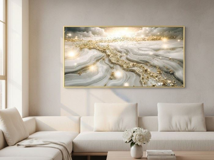 QUADRO TELA C/MOLD. 122X62CM