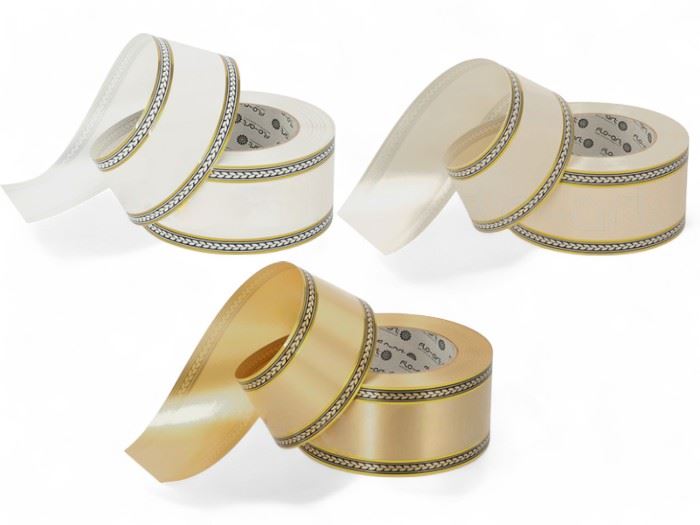 ROLO FITA COM FIO OURO 6CM*50 YARD SORTIDA