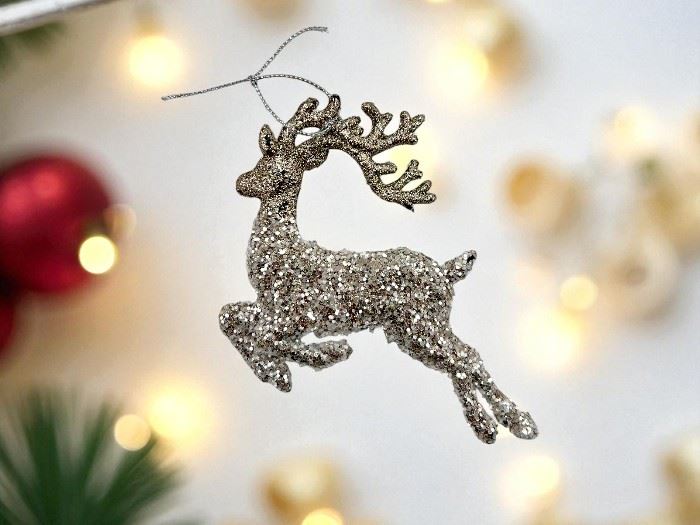 ORNAMENTO NATAL OURO 10x11CM