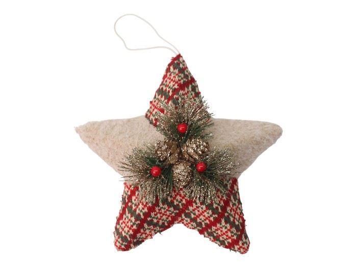 ESTRELA NATAL PENDURAR 23X12X24CM
