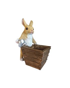 COELHO C/ VASO  19*13*24.5CM