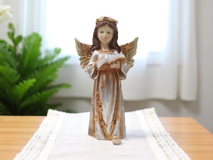 ANJO  C/LUZ LIVRO 40X17X24,5CM