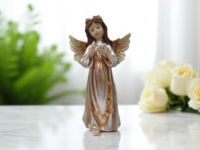 ANJO  C/LUZ POMBA 40X15X25CM