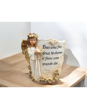 VASO COM ANJO C/DIZERES  14*15*16CM