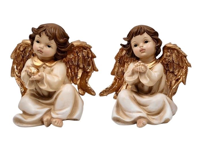 ANJO SENTADO 14.5X11.5X15.5CM SORT. 2