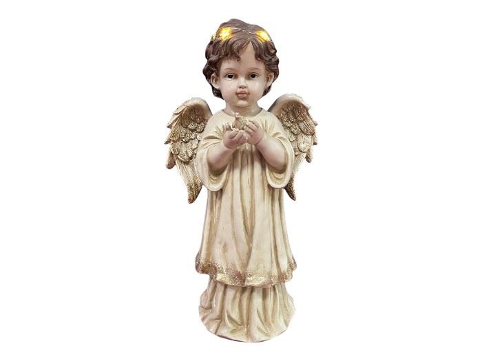 ANJO COM LUZ POMBA 46X18,5X24,5CM