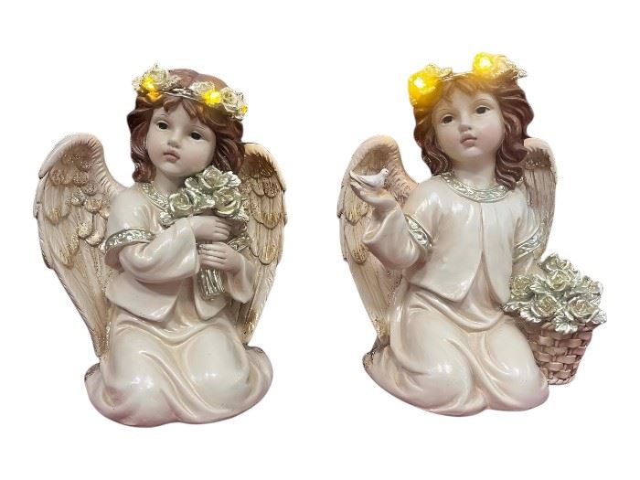 ANJO COM LUZ JOELHOS SORT. 2 25,5cmx15x21,5cm