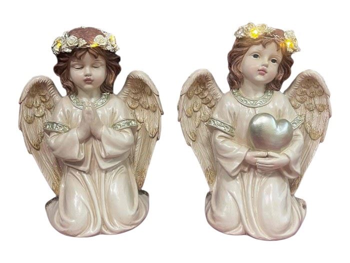 ANJO COM LUZ JOELHOS SORT. 2 30X16X23CM