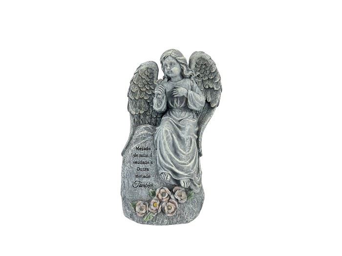 ANJO COM LUZ COM DIZERES 23X8,5X14,5CM
