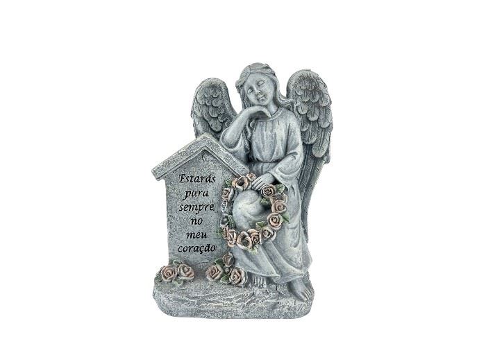 ANJO COM LUZ COM DIZERES 20X9X16CM