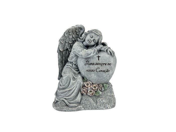 ANJO COM LUZ COM DIZERES 20X10,5X16CM
