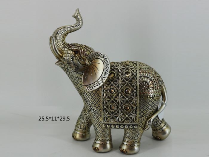 ELEFANTE DOURADO  25.5X11X29.5CM