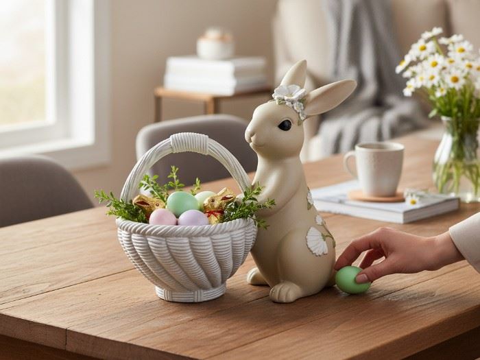 COELHO COM CESTO 25X16X24,2CM