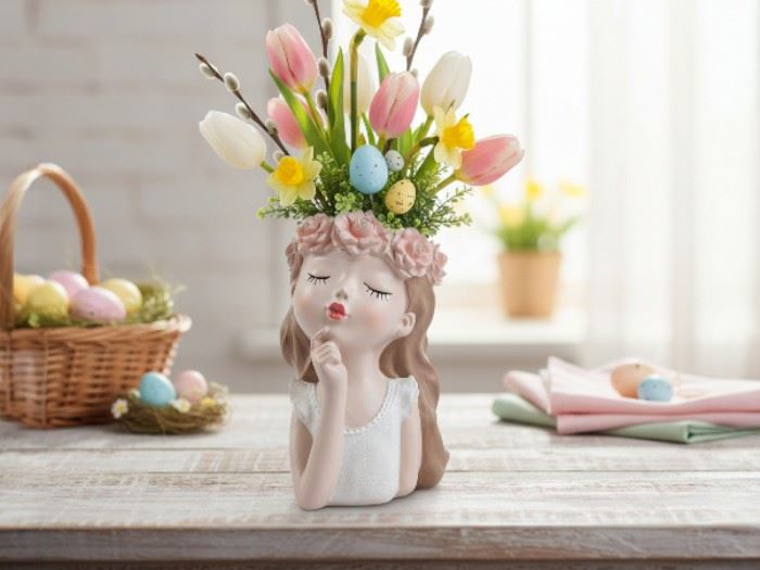 VASO MENINA 7,5X7,5X11cm