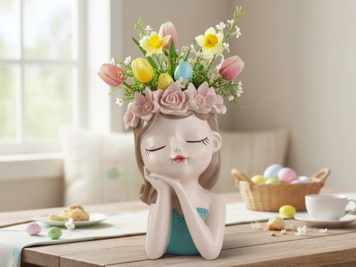 VASO MENINA 16,5X16X26CM