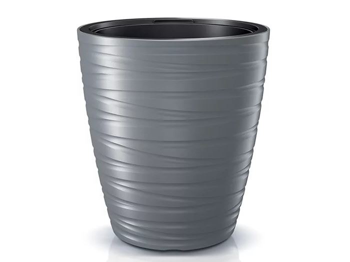 VASO P/ FLOR MAZE CINZA 29,6X29,6X32,9CM