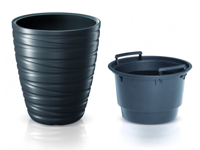 VASO P/ FLOR MAZE ANTRACITE 37.5X37.5X41.9CM
