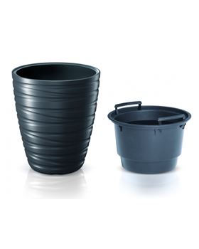 VASO P/ FLOR MAZE  ANTRACITE 37.5X37.5X41.9CM