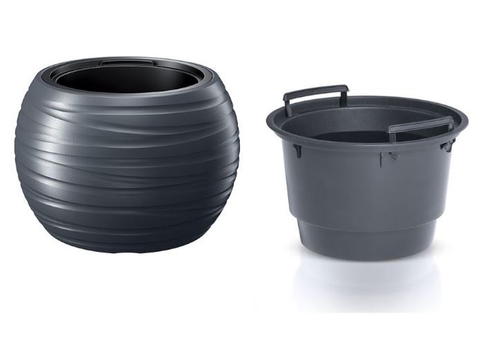 POTE DE FLOR MAZE ANTRACITE 39,6X39,6X26CM