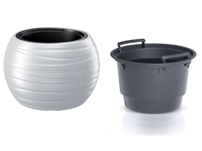POTE DE FLOR MAZE BRANCO 43,6X43,6X29,9CM