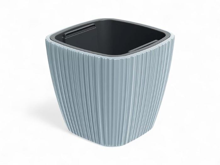 VASO  ORO QUAD. CINZACLARO  29x29x27CM