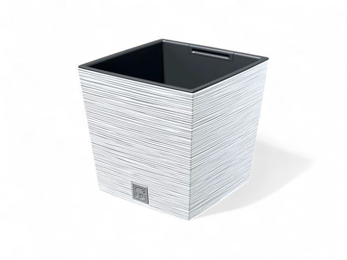 VASO  FURU QUAD LOW. BRANCO 24x24x23,5CM