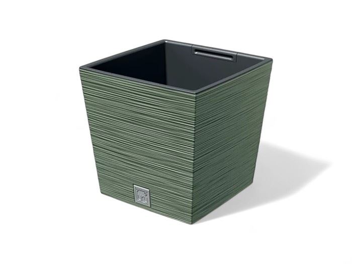 VASO FURU QUAD LOW. VERDE TERRA  29,5x29,5x29CM