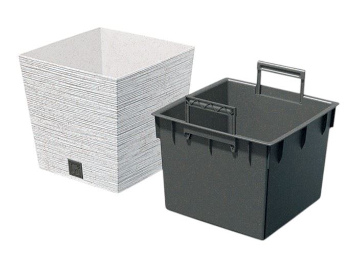 Vaso Furu Square branco | C295mm L295mm H290mm 19L