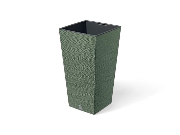 VASO  FURU QUAD. VERDE TERRA 29,5x29,5x55CM