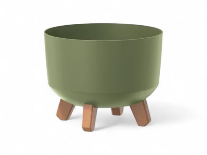 VASO  GRACIA VERDE TERRA  23,8x23,8x18,7CM
