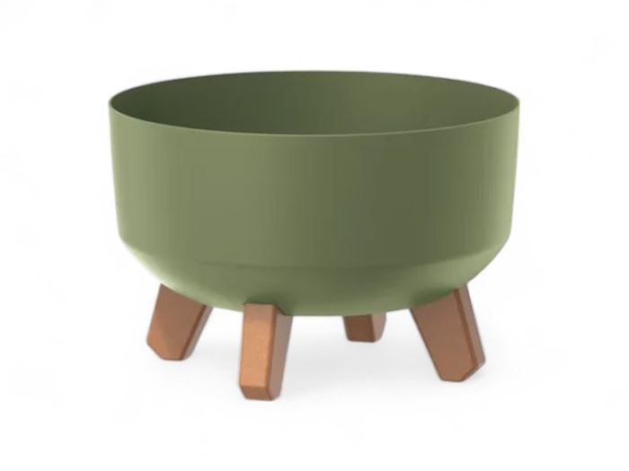 VASO  GRACIA LOW EWHITE 23.5X23.5X15.5CM