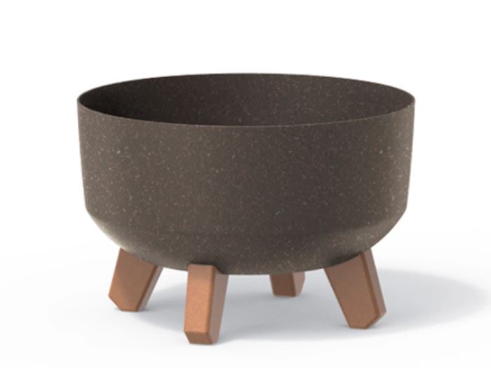 VASO P FLOR GRACIA LOW ECO COFFEE - ECO NATURO 23.5X23.5X15.5CM