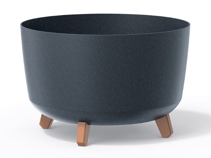 VASO P FLOR GRACIA ECO WOOD STANDARD - ECO ANTRACITE 23.8X23.8X18.7CM