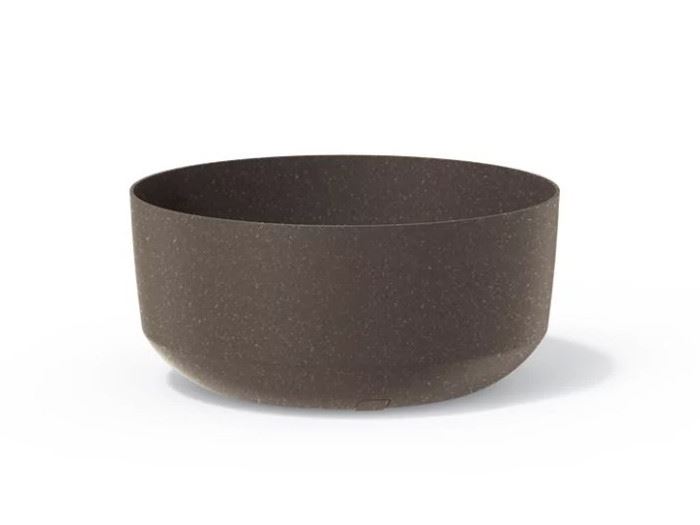 VASO P FLOR GRACIA  ECO WOOD STANDARD - ECO COFFEE 29X29X23CM