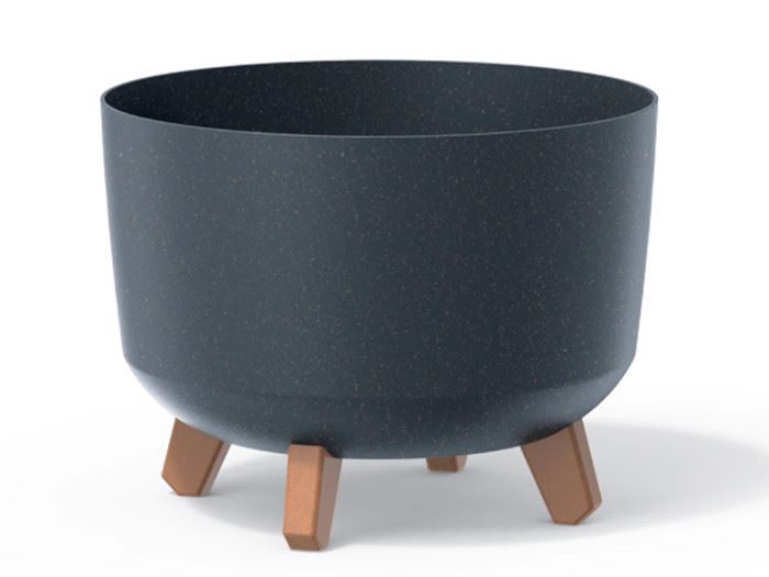 VASO P FLOR GRACIA  ECO WOOD STANDARD - ECO ANTRACITE 29X29X23CM