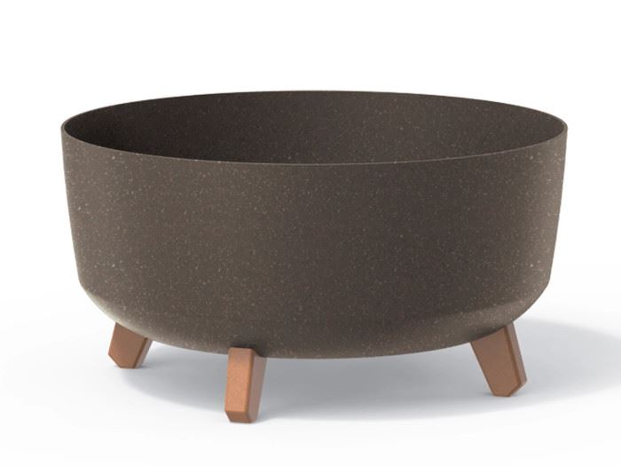 VASO P FLOR GRACIA LOW ECO WOOD - ECO COFEE  38X38X19.5CM