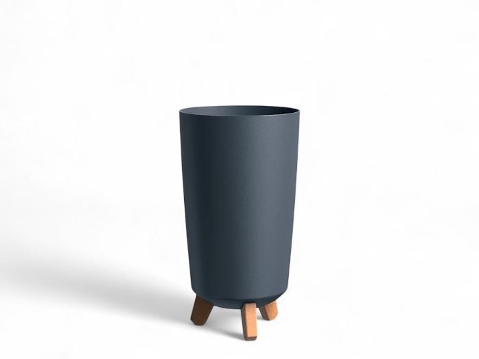VASO GRACIA TUBUS SLIM ANTHRACITE 19,5x19,5x36,5CM