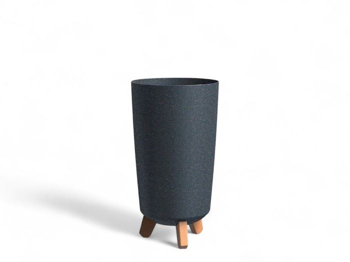 VASO GRACIA TUBUS SLIMECO WOOD ATHRACITE 19,5x19,5x36,5CM