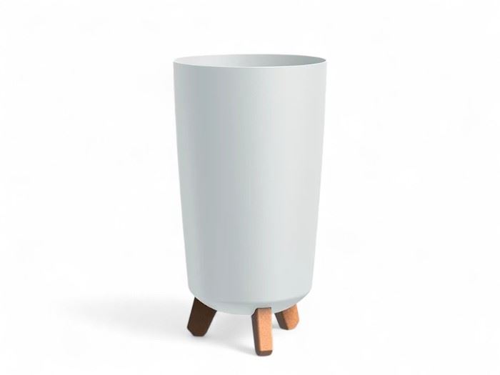 VASO  GRACIA TUBUS  SLIM BRANCO 23,9x23,9X44,5CM