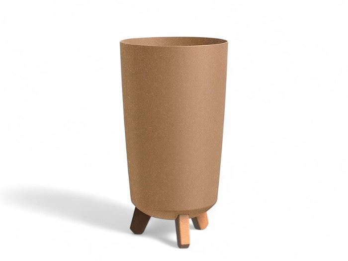 VASO  GRACIA TUBUS WOOD NATURO 23,9x23,9X44,5CM