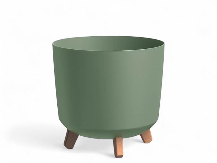 VASO  GRACIA TUBUS VERDE TERRA  29,8x29,8x28,5CM