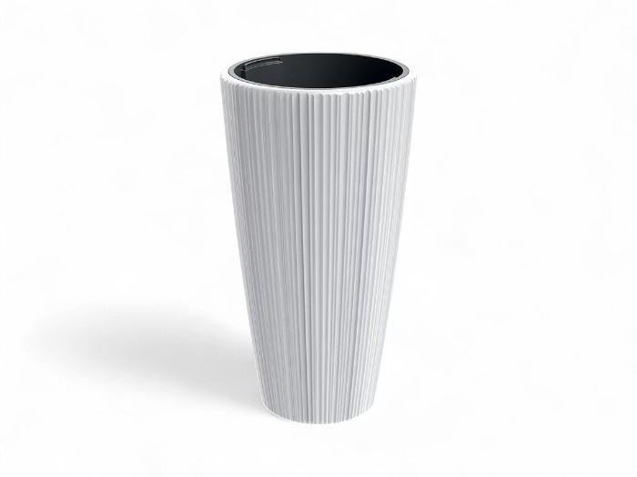 VASO  ORO  BRANCO 39x39x73CM
