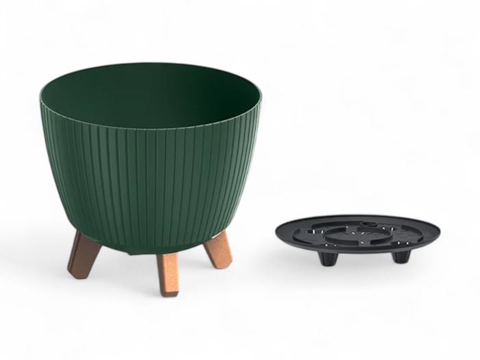 VASO LAMIA VERDE PINHO 23,2x23,2x20,5CM