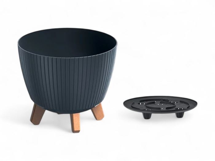 VASO LAMIA ANTHRACITE  23,2x23,2x20,5CM