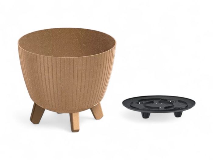VASO LAMIA ECO WOOD NATURO  23,2x23,2x20,5CM